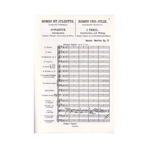 Romeo Et Juliette - Op.17  ( study score )