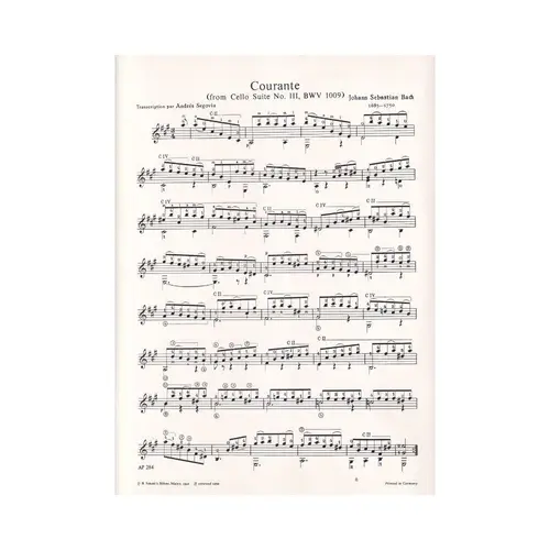 Courante, Gavotte pour guitare - vol.2