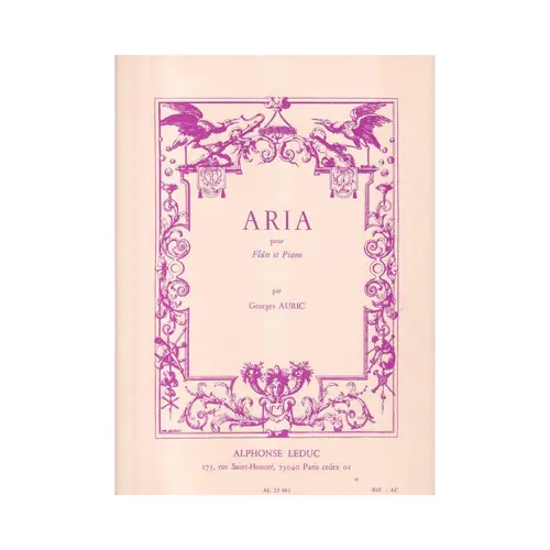 Aria Pour Flute Et Piano
