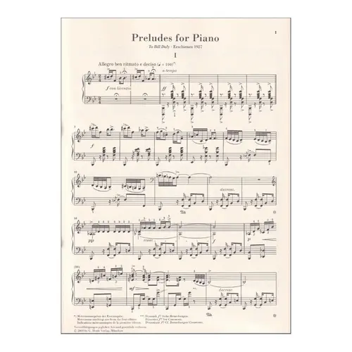 Preludes For Piano - Urtext