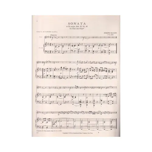 Sonata In Eb Maj - Heb.III    N.80