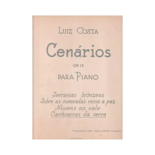 Cenarios Op.13 N.4 para Piano