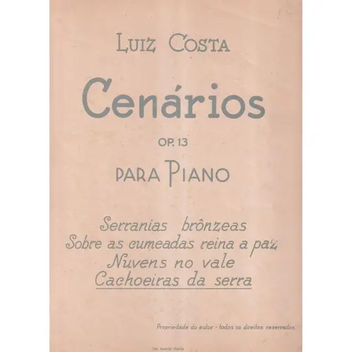 Cachoeiras da serra - Cenários, op.13 n.4