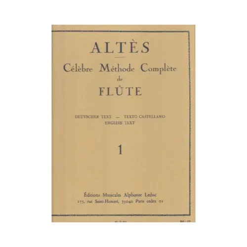 Celebre Methode Complete De Flute - Vol.1