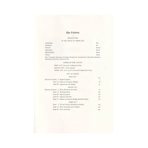 Die Walkure - Vocal Score