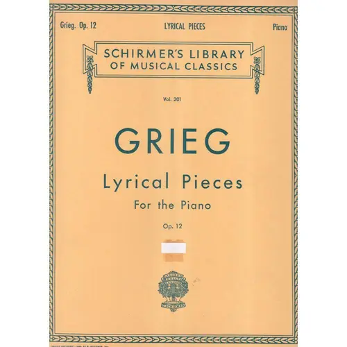 Lyrical Pieces For Piano - Op.12