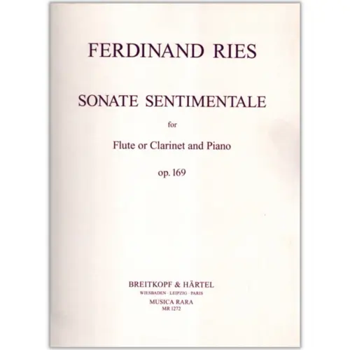 Sonate Sentimentale For Flute,Clarinet And Piano Op.169