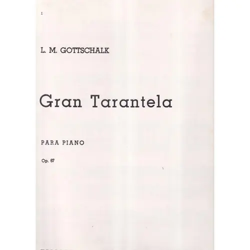 Gran Tarantella Para Piano - Op.67