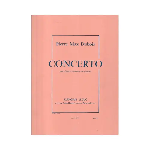 Concerto Pour Flute Et Orchestre De Chamber