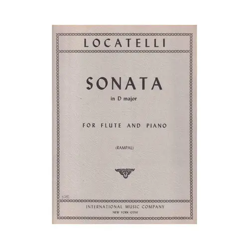 Sonata In D Major For Flute