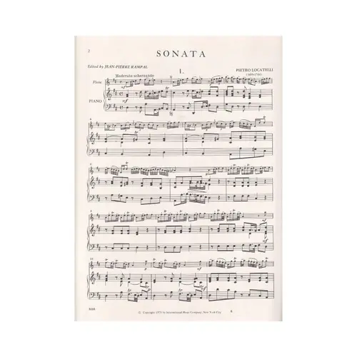 Sonata In D Major For Flute