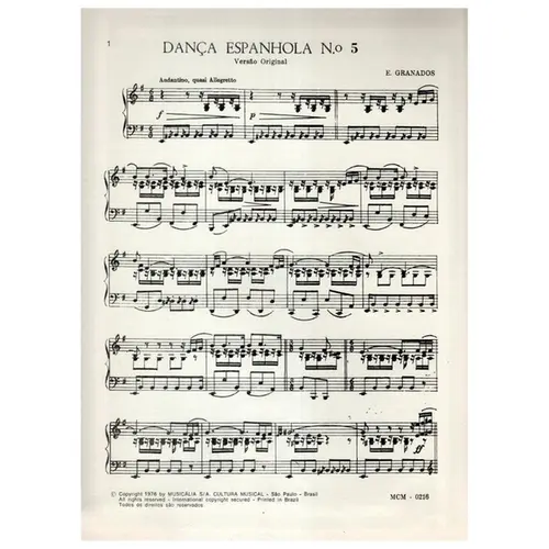 Dança Espanhola N.5 (Playera - Andaluza)