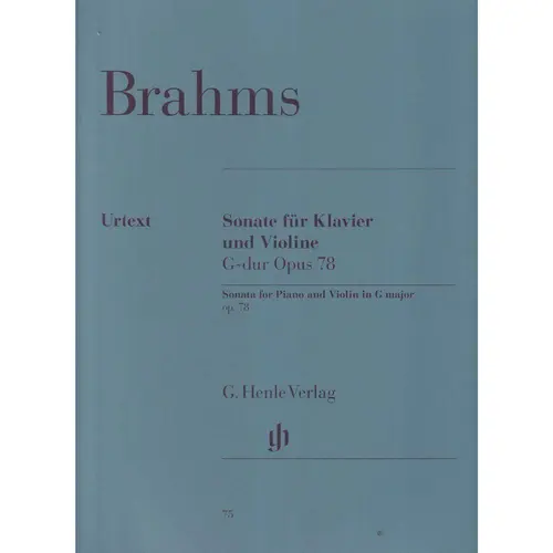 Sonate Fur Klavier Und Violine G-Dur - Op.78 - Urtext