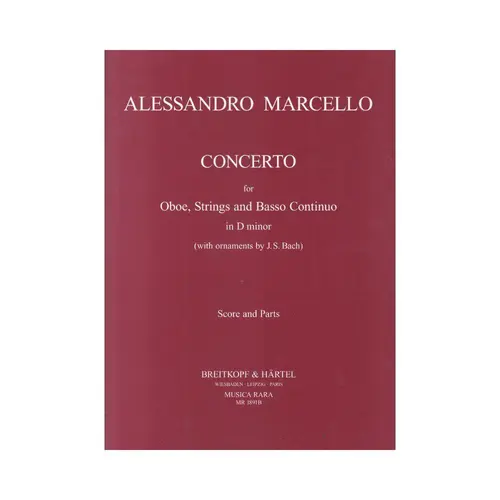 Concerto for Oboe,strings and basso continuo in D Minor (Score/Parts)