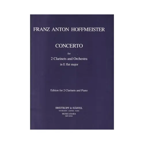 Concerto For 2 Clarinets And Orchestra In E Flat Major