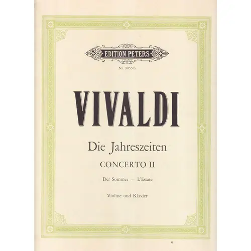 Die Jahreszeiten - Concerto II - Der Sommer