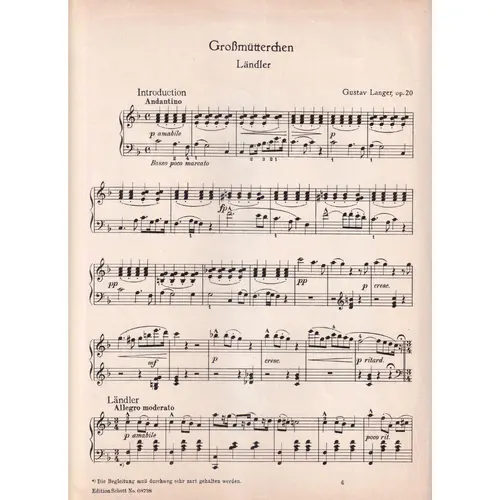 Grossmutterchen - Op.20  (Edição Antiga)