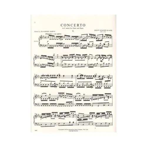 Concerto In C Minor For Flute And Piano - Revisão Ju.P. Rampal