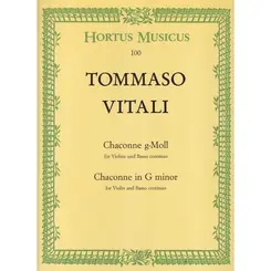 Chaconne G-Moll Fur Violine Und Basso Continuo