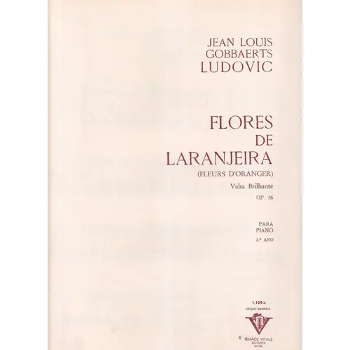 Flores De Laranjeira - Op.36 - Valsa Brilhante