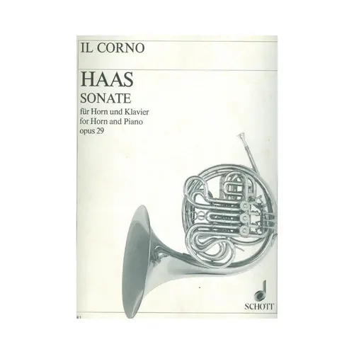 Sonate Fur Horn Und Piano - Op.29  (Edição Antiga)