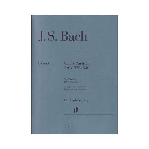 Six Partitas BWV 825-830 ( edição sem dedilhado )