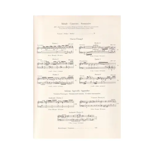 Six Partitas BWV 825-830 ( edição sem dedilhado )