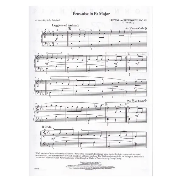 Made Easy For Piano Solo - Beethoven (J. Brimhall)