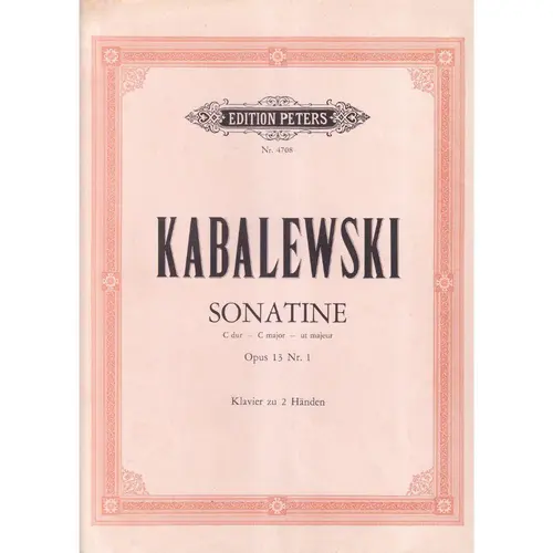 Sonatine C Dur - Op.13 N.1