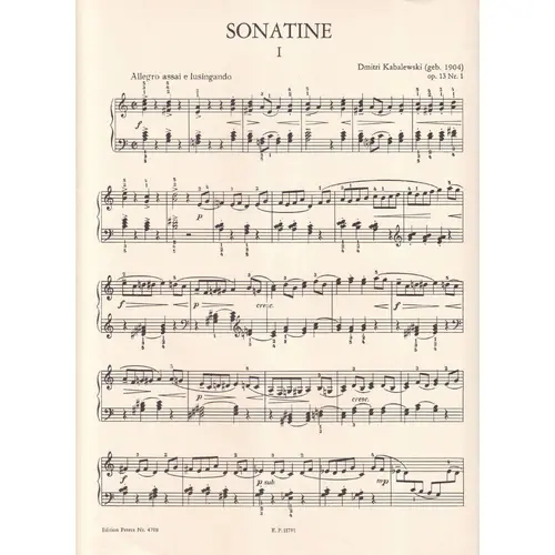Sonatine C Dur - Op.13 N.1