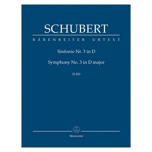 Symphony N.3 In D Major - D 200 ( Study Score)
