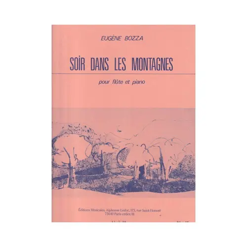 Soir Dans Les Montagnes Pour Flute Et Piano