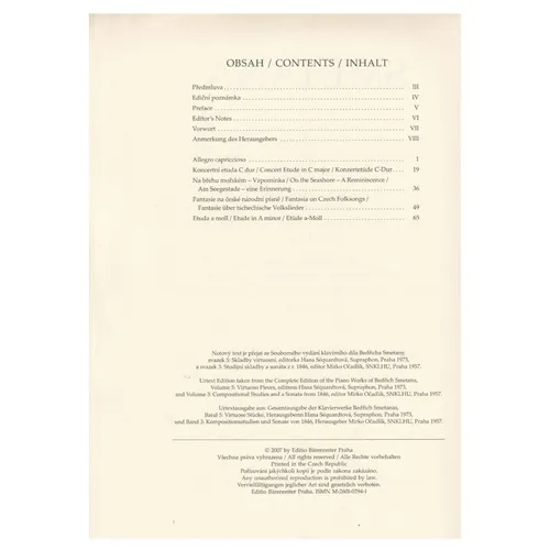 On The Seashore / Concert Etude In C Major / Fantasia On Czech Folksongs