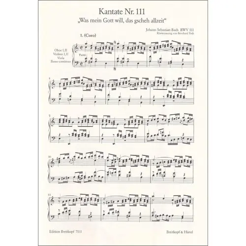 Cantata BWV 111 “Was mein Gott will, das gscheh allzeit”