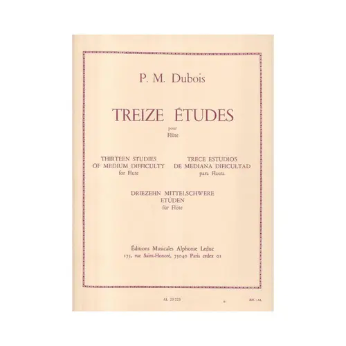 Treize Etudes Pour Flute