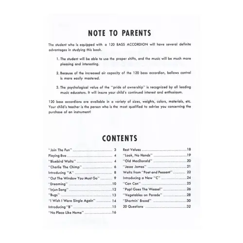 Prep Accordion Course Book 1B