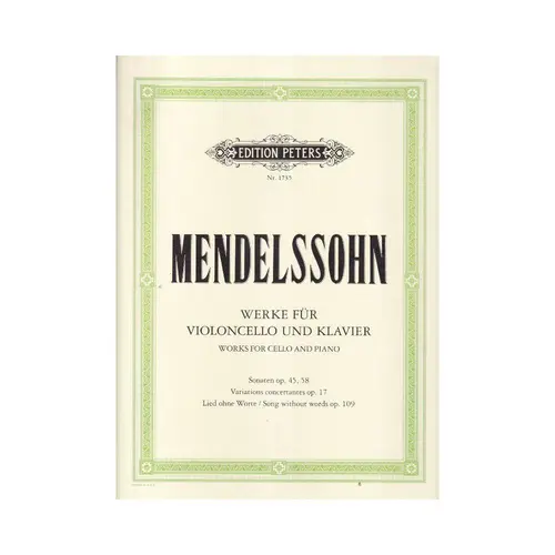Werke Fur Violoncello Und Piano Sonaten Op. 45, 58