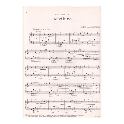 Modinha Para Piano