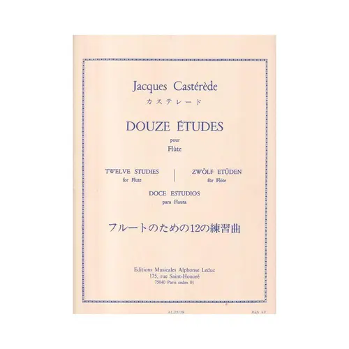 Douze Etudes Pour Flute