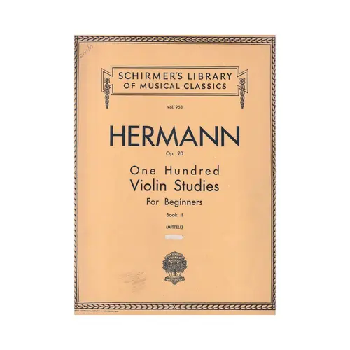 One Hundred Violin Studies For Beg. - Op.20 Vol.2