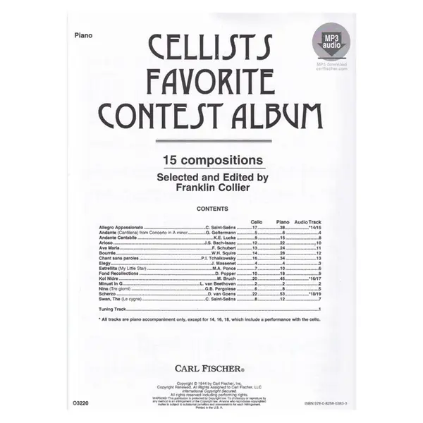 Cellists Favorite Contest Album