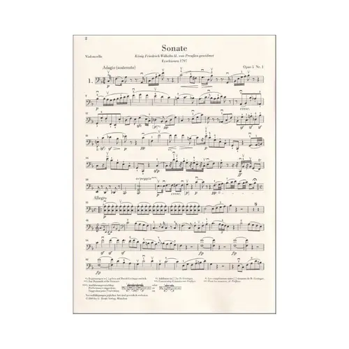 Sonaten Fur Klavier Und Violoncello - Urtext
