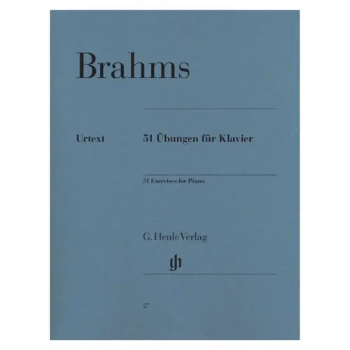 51 Ubungen Fur Klavier - 51 Exercises For Piano - Urtext