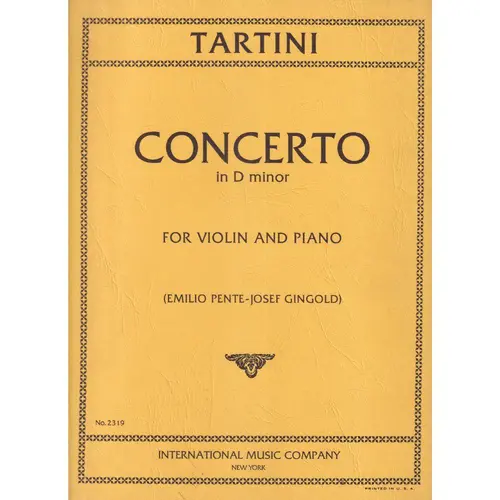 Concerto In D Minor