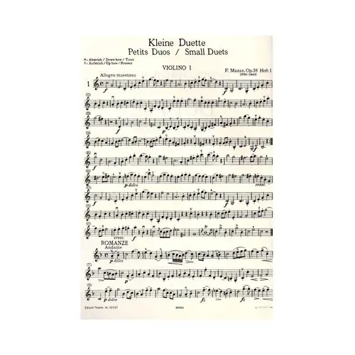 Kleine Duette - Op.38 Vol.1