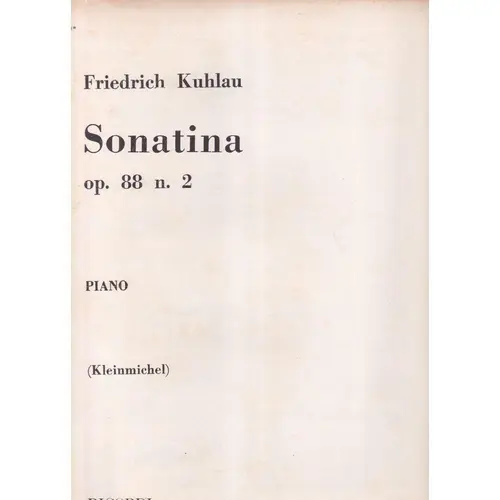 Sonatina - Op.88 N.2  (Kleinmichel)