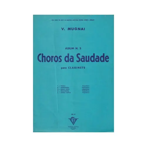 Choros Da Saudade Para Clarinete - N.3