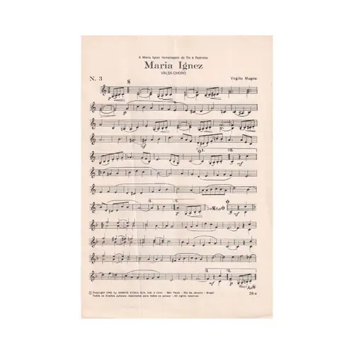 Choros Da Saudade Para Clarinete - N.3