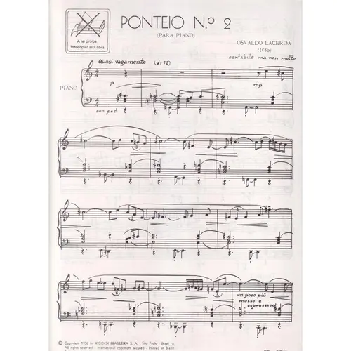 Ponteio N.2  (Piano) - Exemplar Antigo