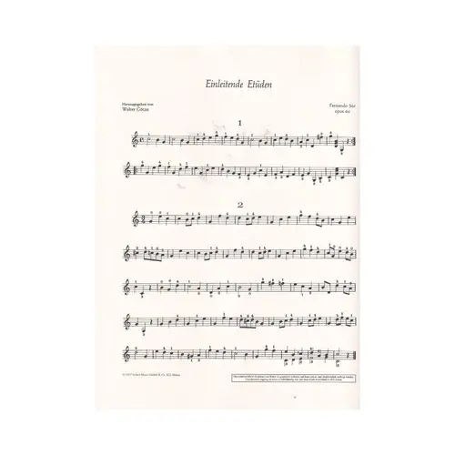 Introductory Studies for Guitar